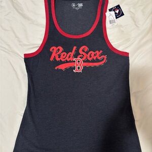Boston Red Sox Navy Tank Top with Red Trim